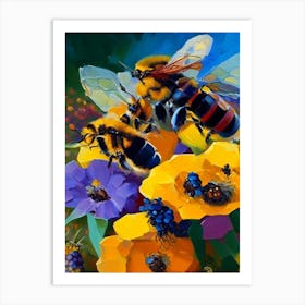 Bees 1 Painting Art Print