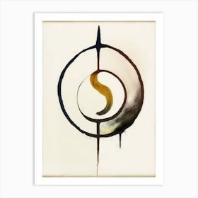 Reiki Symbol Symbol Abstract Painting Art Print