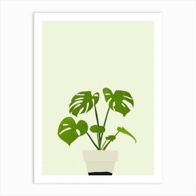 Potted, Plant, Boho, Botanical, Art, Nature, Home Decor, Living Room, Kitchen, Bedroom, Wall Print Art Print
