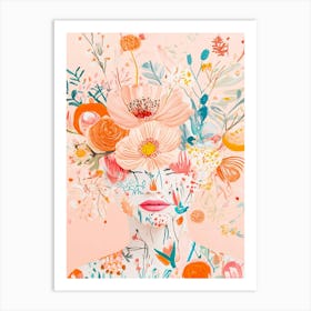 Floral Head Art Print