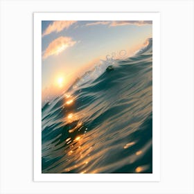 Sunset In The Ocean-Reimagined 1 Art Print