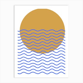 Sunrise Over The Ocean Art Print