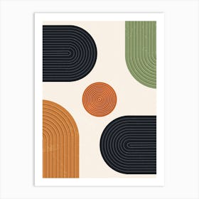 Abstract Geometric Shapes 2 Art Print