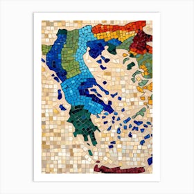 Mosaic Greece 2 Art Print