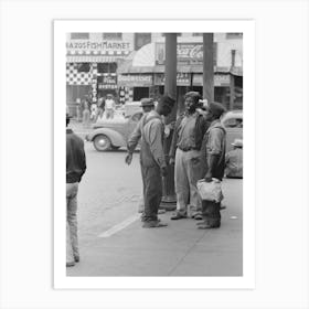 Untitled Photo, Possibly Related To In Town, Market Square, Waco, Texas By Russell Lee Art Print