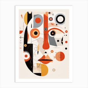 Abstract Face 1 Art Print