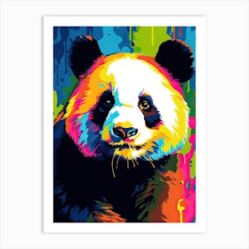 Panda Art In Pop Art Style 4 Art Print