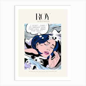 Drowning Girl Poster |Roy Lichtenstein 1963 Art Print