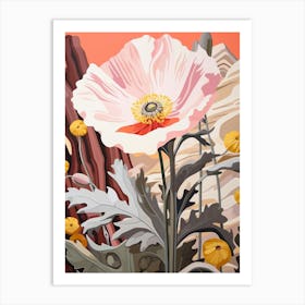 Poppy 3 Flower Painting Art Print