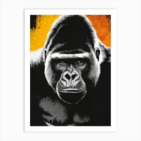 Gorilla In The Jungle Art Print