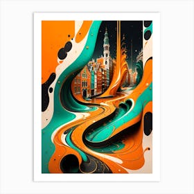 Abstract City Art Print