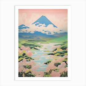 Mount Amagi In Shizuoka Japanese Landscape 4 Art Print