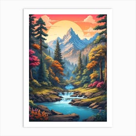 Landscape Painting 20 Art Print