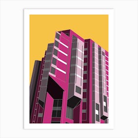 Robarts Library, Canada, Colour Art Print