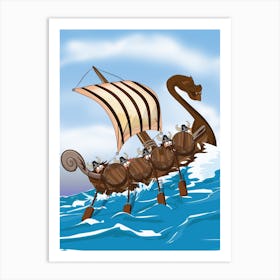 Viking Ship 1 Art Print