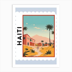 Haiti Travel Stamp Poster Art Print