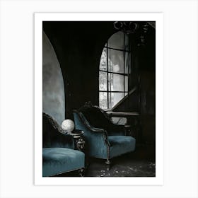 Room With Blue Chairs Art Print