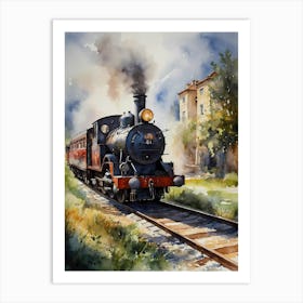 Steam Train Art Print