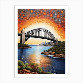 Default Australian Aboriginal Dot Art Style Painting Of The Sy 0 (2) Art Print