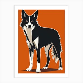 Border Collie Art Print