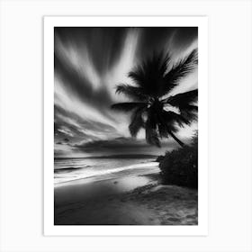 Palm Tree On The Beach 2 Art Print