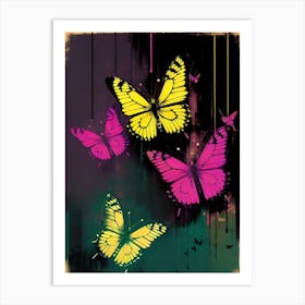 Colorful Butterflies 171 Art Print