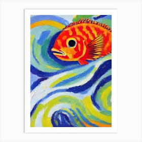 Quillfish Matisse Inspired Art Print