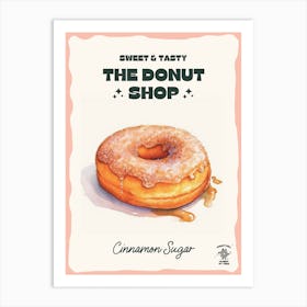 Cinnamon Sugar Donut The Donut Shop 2 Art Print