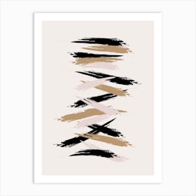 Abstract Brushstrokes Art Print