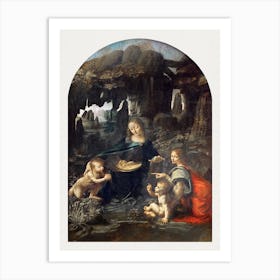 Virgin Of The Rocks, Leonardo Da Vinci Art Print