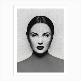 Woman'S Face 11 Art Print