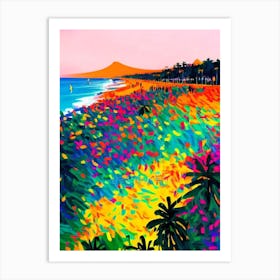 Kuta Beach, Bali, Indonesia Hockney Style Art Print