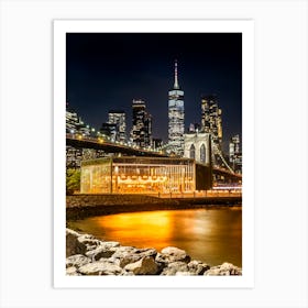 Picturesque Manhattan Impression From Brooklyn Art Print