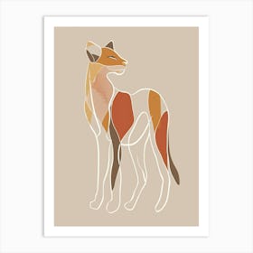 Wof - Boho, Line Art Art Print