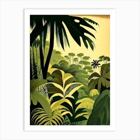 Belize Rousseau Inspired Tropical Destination Art Print