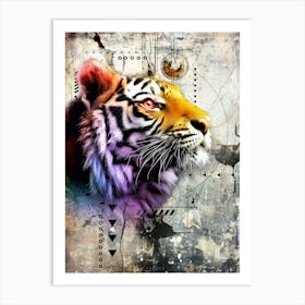 Poster Tiger Africa Wild Animal Illustration Art 06 Art Print