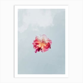 Pink Flower Minimalism Art Print