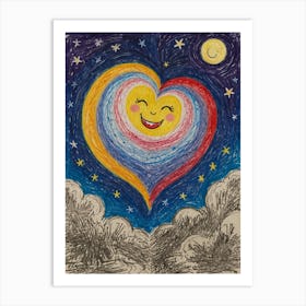 Heart In The Sky 6 Art Print