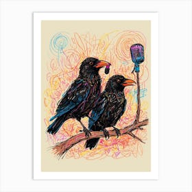 Crows 14 Art Print