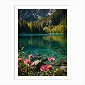 Lake In The Mountains 9 Art Print