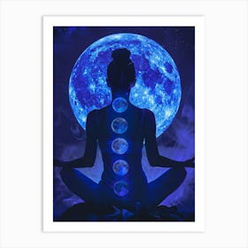Chakras And The Moon Art Print