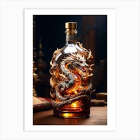 Dragon Bottle Art Print