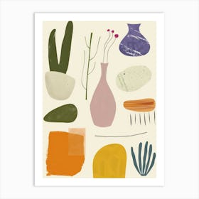 Cute Abstract Objects Collection 14 Art Print