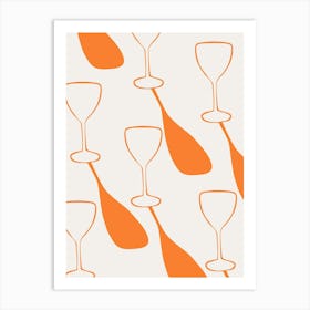 Liquid Therapy Orange Art Print