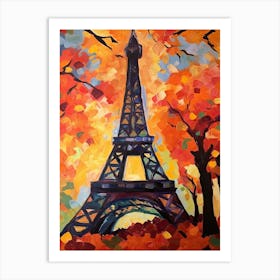 Eiffel Tower Paris France Henri Matisse Style 11 Art Print