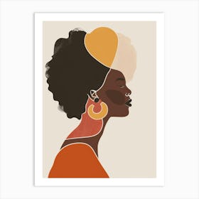 Portrait Of African American Woman 11 Art Print