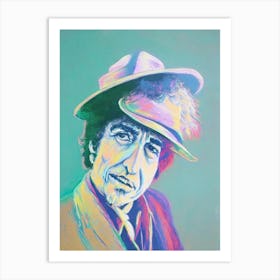 Bob Dylan Colourful Illustration Art Print