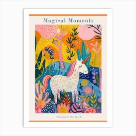 Unicorn In The Wild Fauvism Inspired Poster Art Print