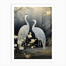 Asian Cranes 2 Art Print