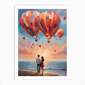 Hot Air Balloons Art Print